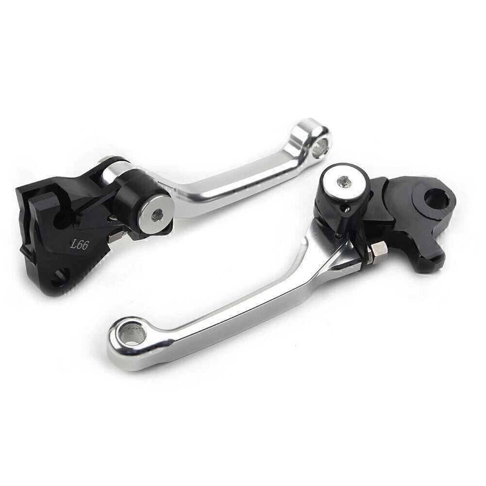 Pivot Brake Clutch Levers for Yamaha YZ 250F YZ 426F YZ 450F (2009–2020) Silver