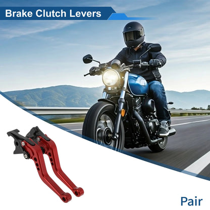 Adjustable Short Brake Clutch Levers for Honda CBF600/SA (2010–2013) Red