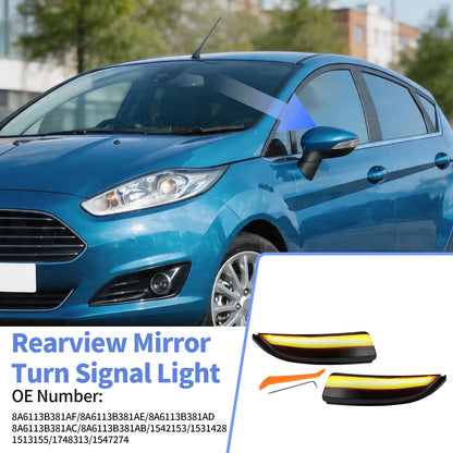 LED Mirror Turn Signal Light for Ford Fiesta Mk6 (2008–2017) 8A6113B381AF