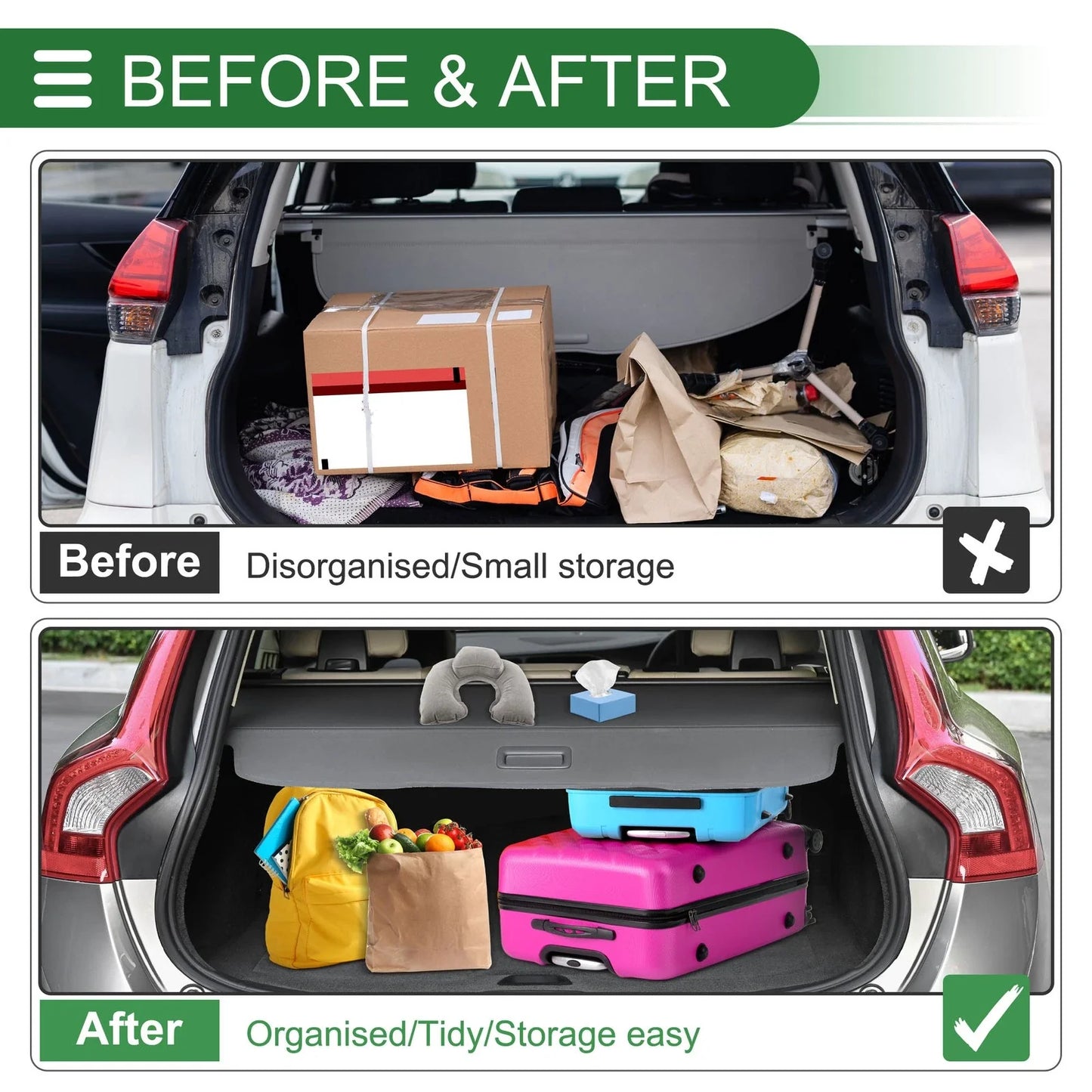 Car Trunk Retractable Cargo Cover for BMW X2 (2018-2023)
