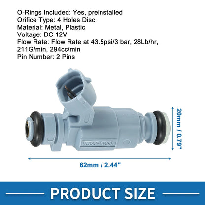 Fuel Injector for HYUNDAI Sonata 2.0 16V (1998-2001) - 1 x Blue Injector