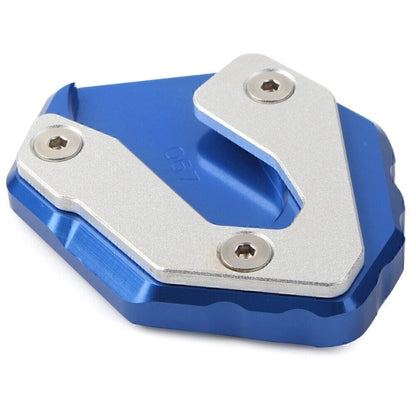 CNC Kickstand Side Stand Enlarger Plate for Yamaha MT09 Tracer (2015–2017) Blue
