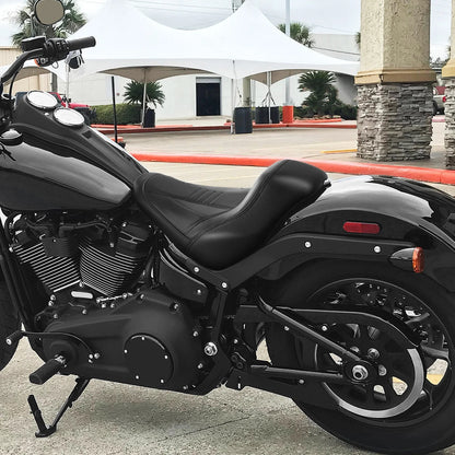 Rider Driver Solo Seat for Harley Low Rider FXLR FXLRS FXLRS 2018-2025 Black