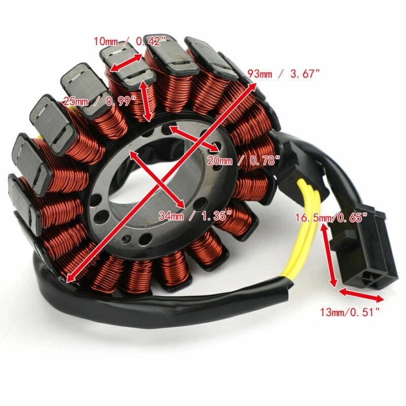 Alternator Stator for MV Agusta F3 1000, Brutale 675 800 920 990 1090 (2010–2017)