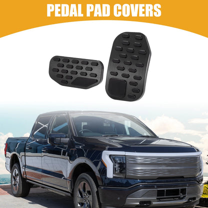 Set of 2 Brake Gas Pedal Pads for Ford F-150 (2021–2023) Black