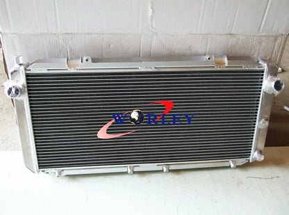 Row Aluminum Radiator + Fans for Toyota MR2 SW20 1990-1997