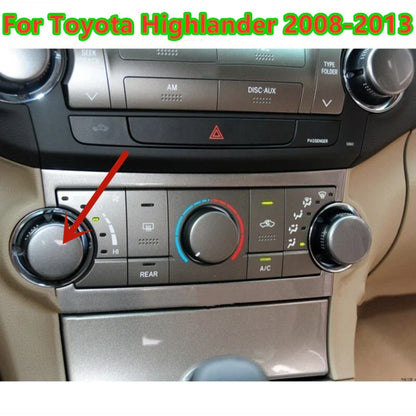 Left Control Knob Cover for Toyota Highlander (2008–2013)