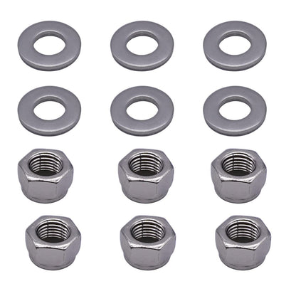 6 Packs Nut & Washer Kit for Mercury (Fits Various Models)