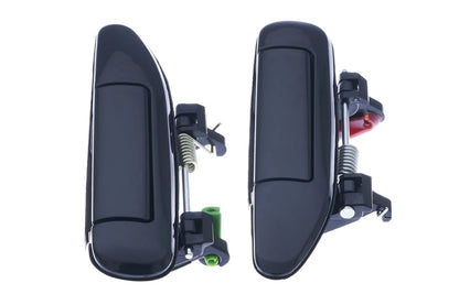 Set of 4 Outer Door Handles Black for Nissan Patrol (1997–2016)