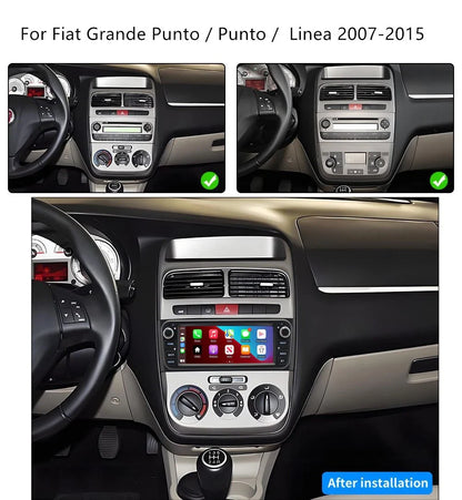 6.86'' Car Head Unit Navigation for Fiat Grande Punto, Punto, Linea (2007-2015)
