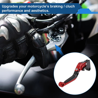 Adjustable Brake Clutch Levers for Yamaha MT-07 (2014–2022) Red Black 1 Pair