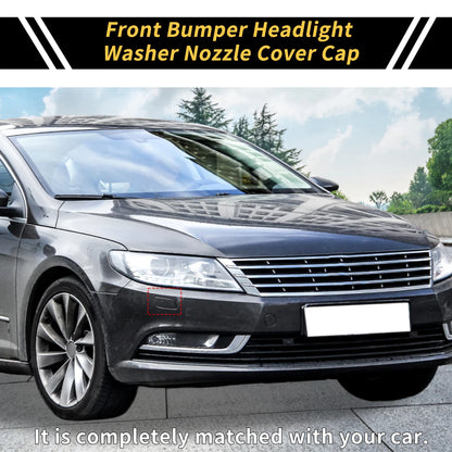 Right Bumper Headlight Washer Nozzle Cover Cap for VW CC (2011–2017) 358 Black