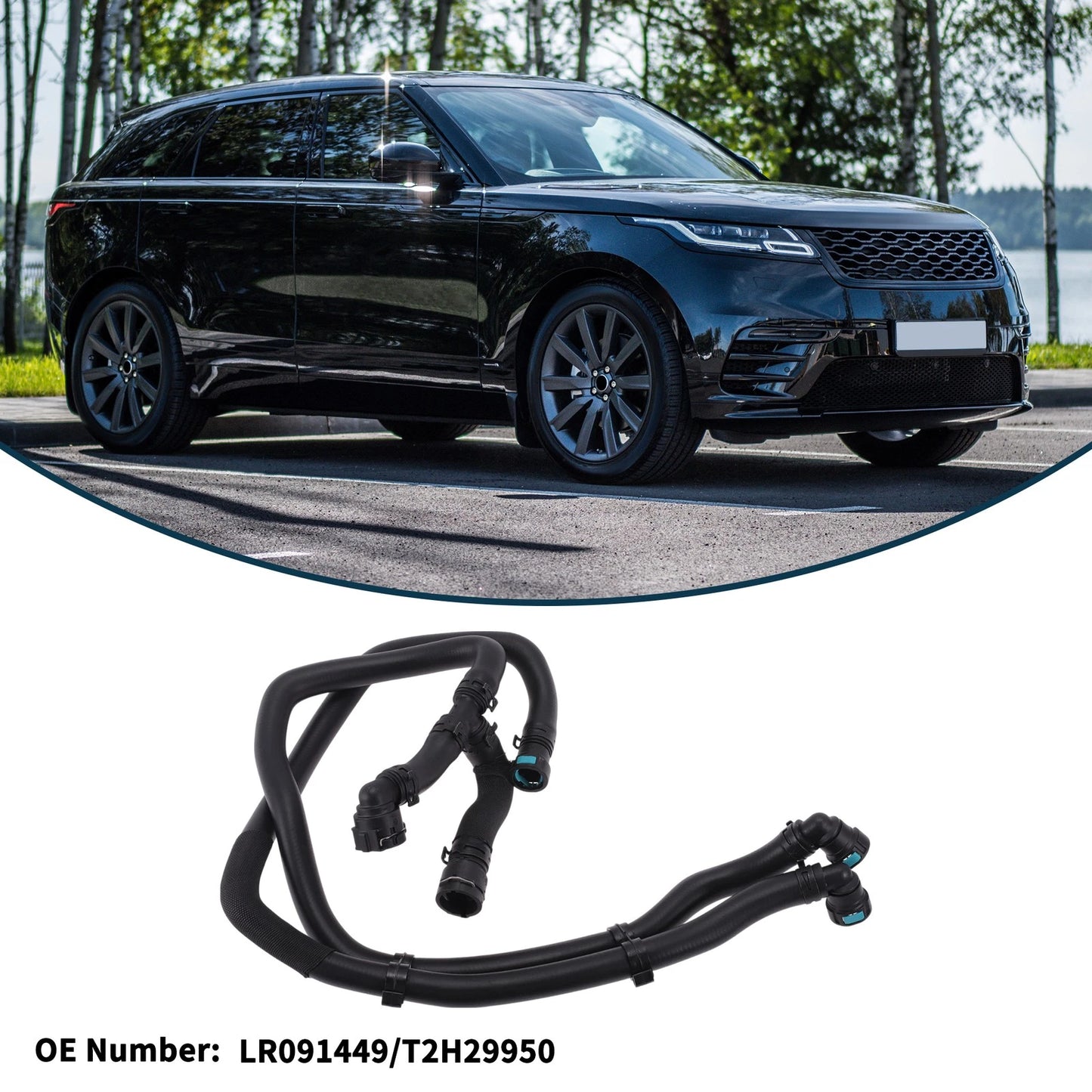 Radiator Hose No.LR091449 for Land Rover Range Rover Velar (2018–2023)