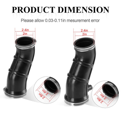 Set of 2 Intake Boots for Yamaha Raptor YFM660R (2001–2005)