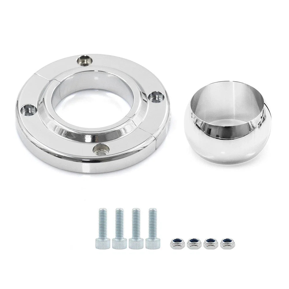 1x 2INCH Chrome Swivel Steering Column for SBC BBC 350 Car