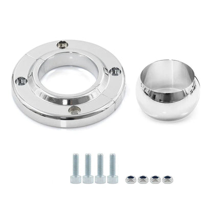 1x 2INCH Chrome Swivel Steering Column for SBC BBC 350 Car