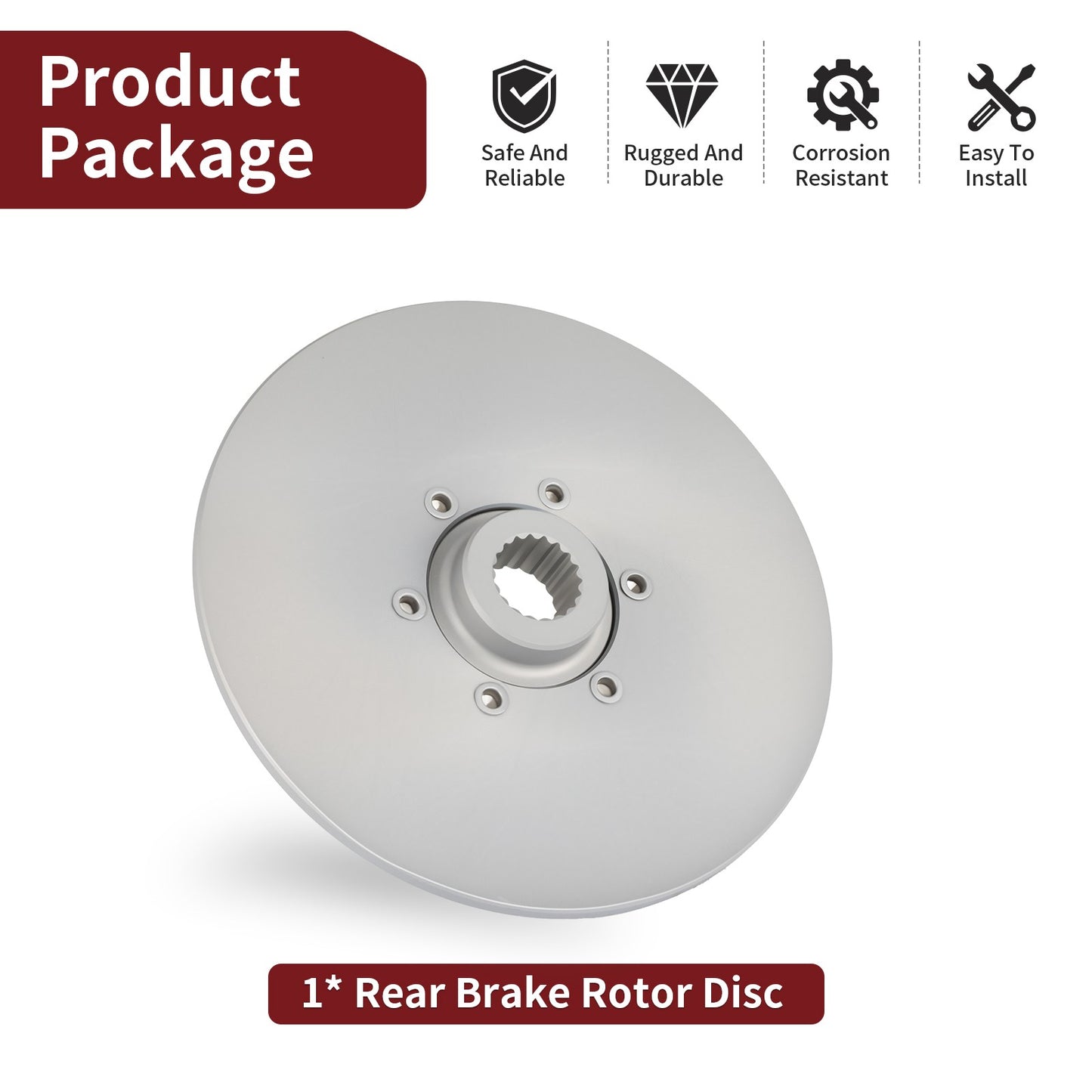 Rear Brake Rotor Disc for Polaris Big Boss 300 350 400 500 Sportsman (1990–2005)