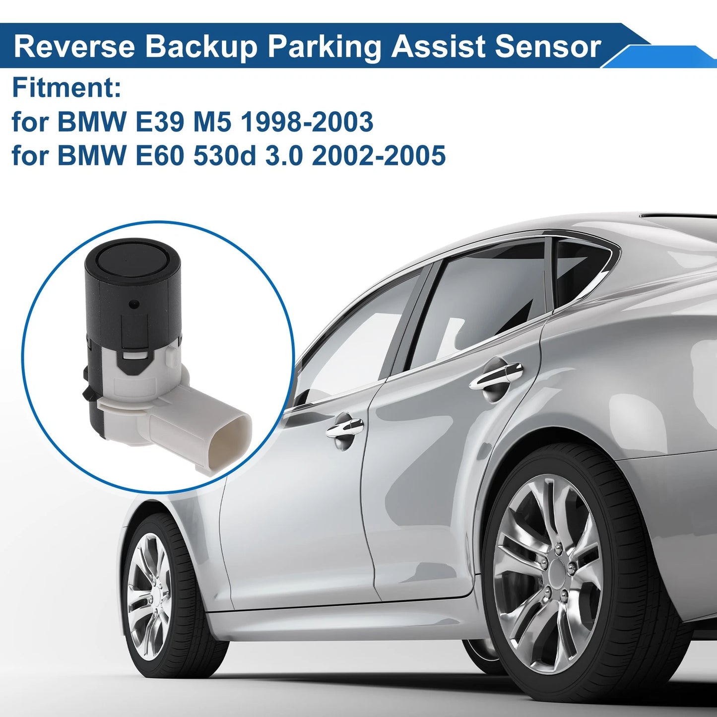 Reverse Backup Parking Sensor for BMW E39 M5 (1998–2003) 66216902181 Black