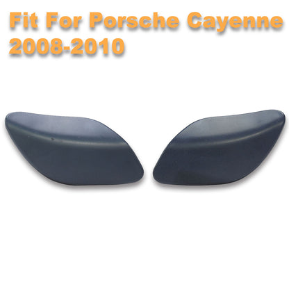 2X Front Headlight Washer Spray Nozzles Caps for Porsche Cayenne (2008–2010)