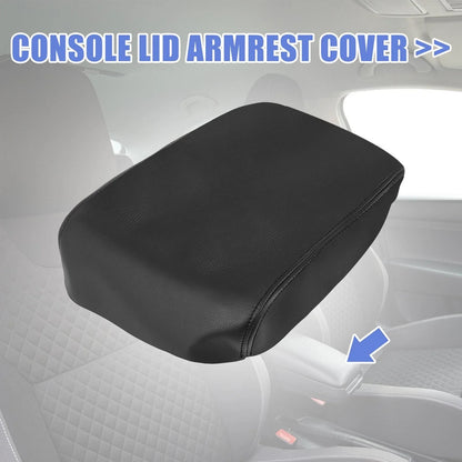 Center Console Lid Armrest Cover for Honda Pilot (2009-2015) Microfiber Leather