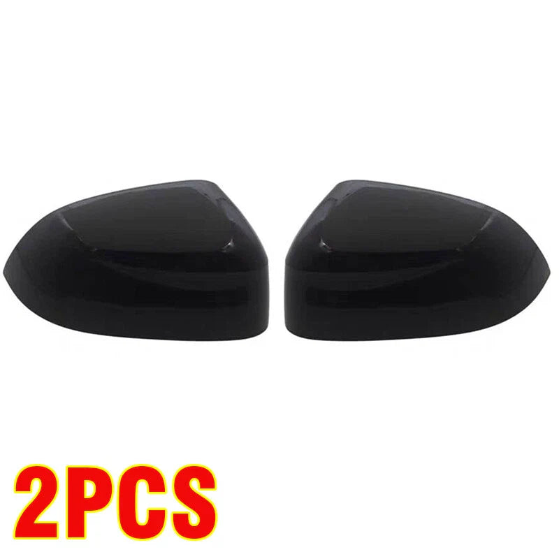 2 x Gloss Black Mirror Cover Cap for BMW X3 X4 X5 X6 (2018–2022)
