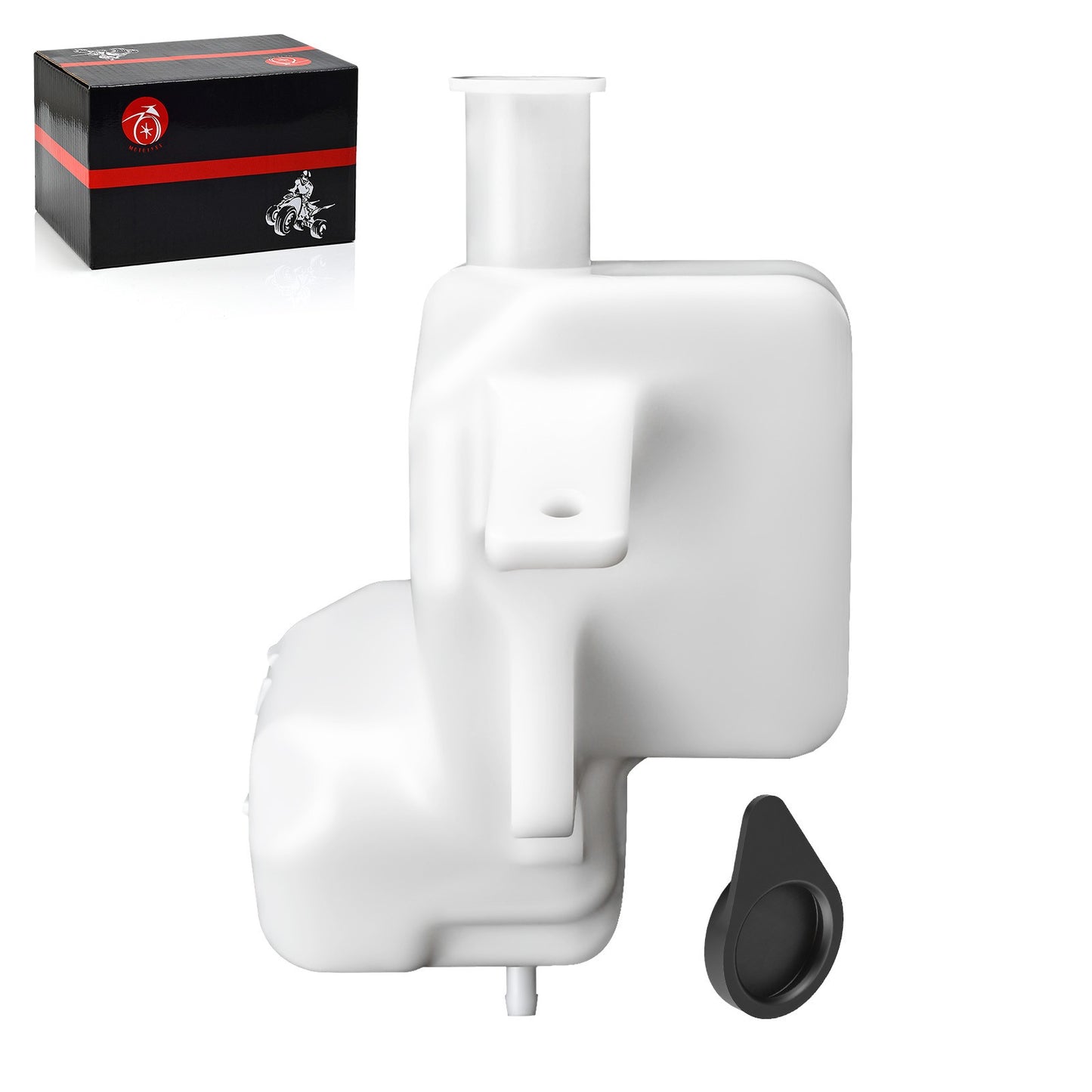 Coolant Reservoir Tank with Cap for Kawasaki Ninja ZX6R ZX6RR (2000–2009)