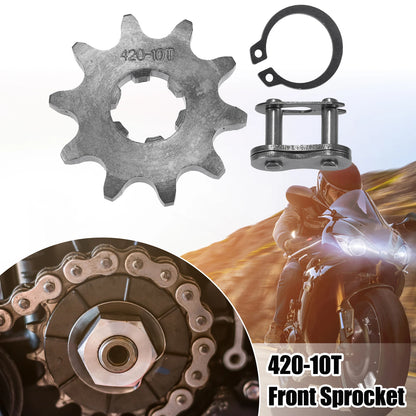 Set of 1 Front Engine Sprocket 420 10T 17mm for Dirt Bike Mini Bike