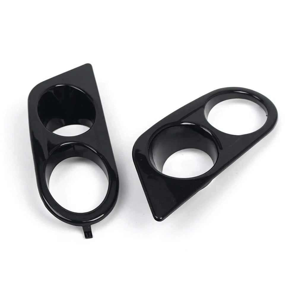 Glossy Black Front Fog Light Covers for BMW E46 M3 (2001-2006)