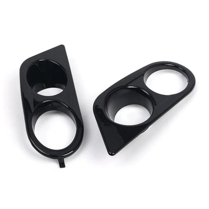 Glossy Black Front Fog Light Covers for BMW E46 M3 (2001-2006)