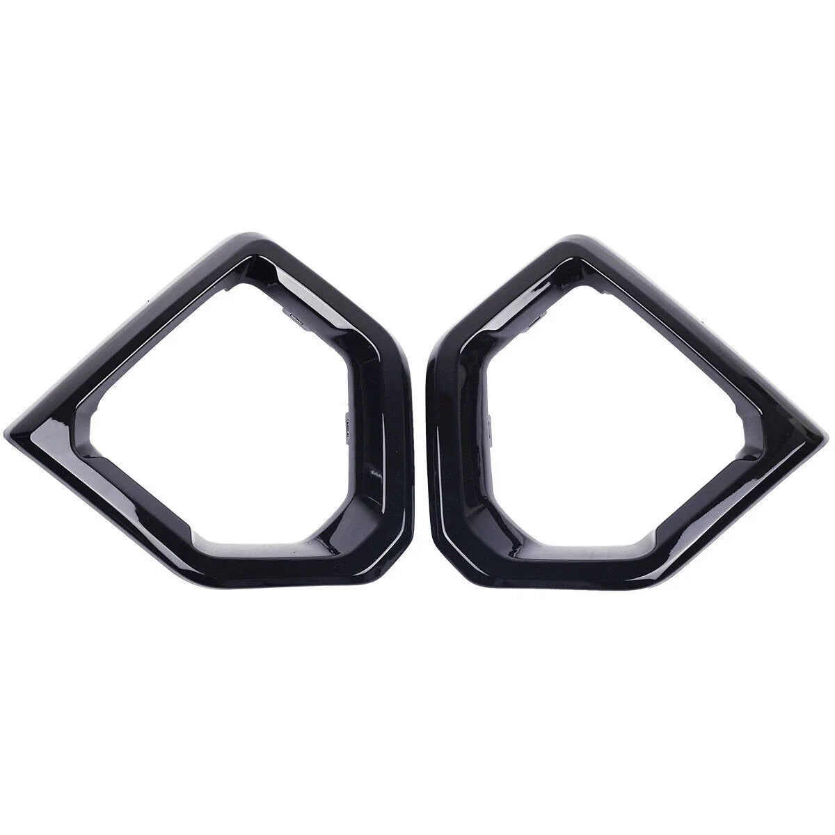 Gloss Black Front Fog Light Outer Bezel Cover for GMC Sierra (2019–2021)