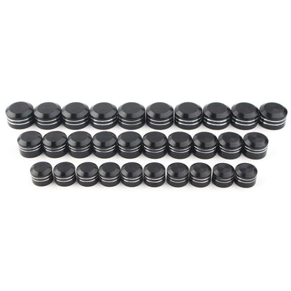 10 x Black CNC Inner 9/11/13mm Motor Bolt Topper Caps for Harley