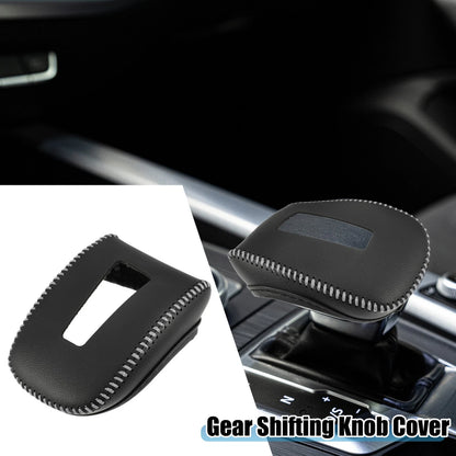 Gear Shifting Knob Cover for Mitsubishi Outlander (2014–2023) Faux Leather Black Gray