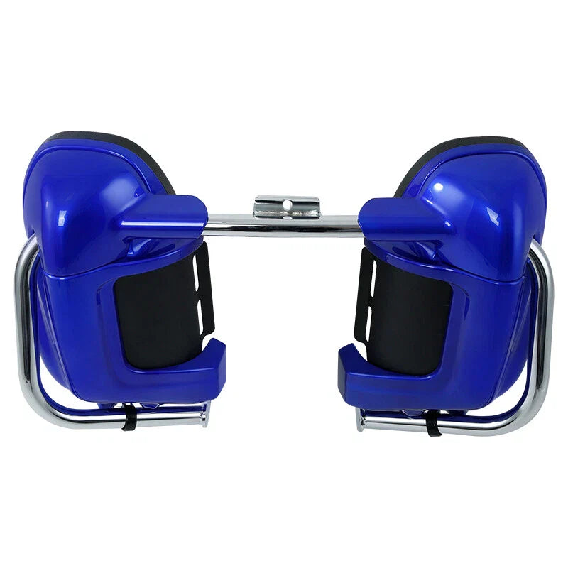 Lower Vented Blue Fairings & Engine Guard Bar for Harley Touring (1997-2008)