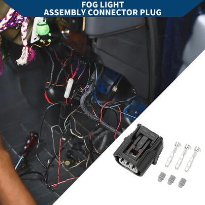 3Pin Fog Light Assembly Connector Plug for Honda & Acura (2010-2015)