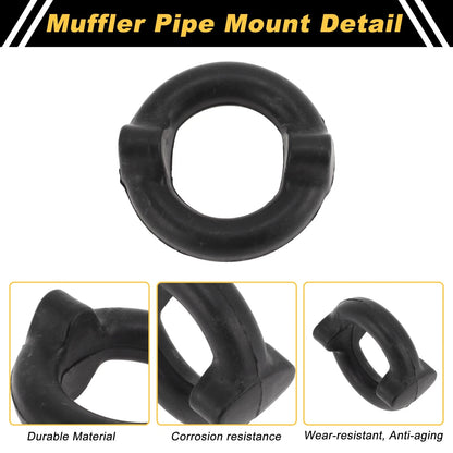 Muffler Exhaust Hanger for Toyota Corolla (2003–2008) No. 35711 Black 1 Pc