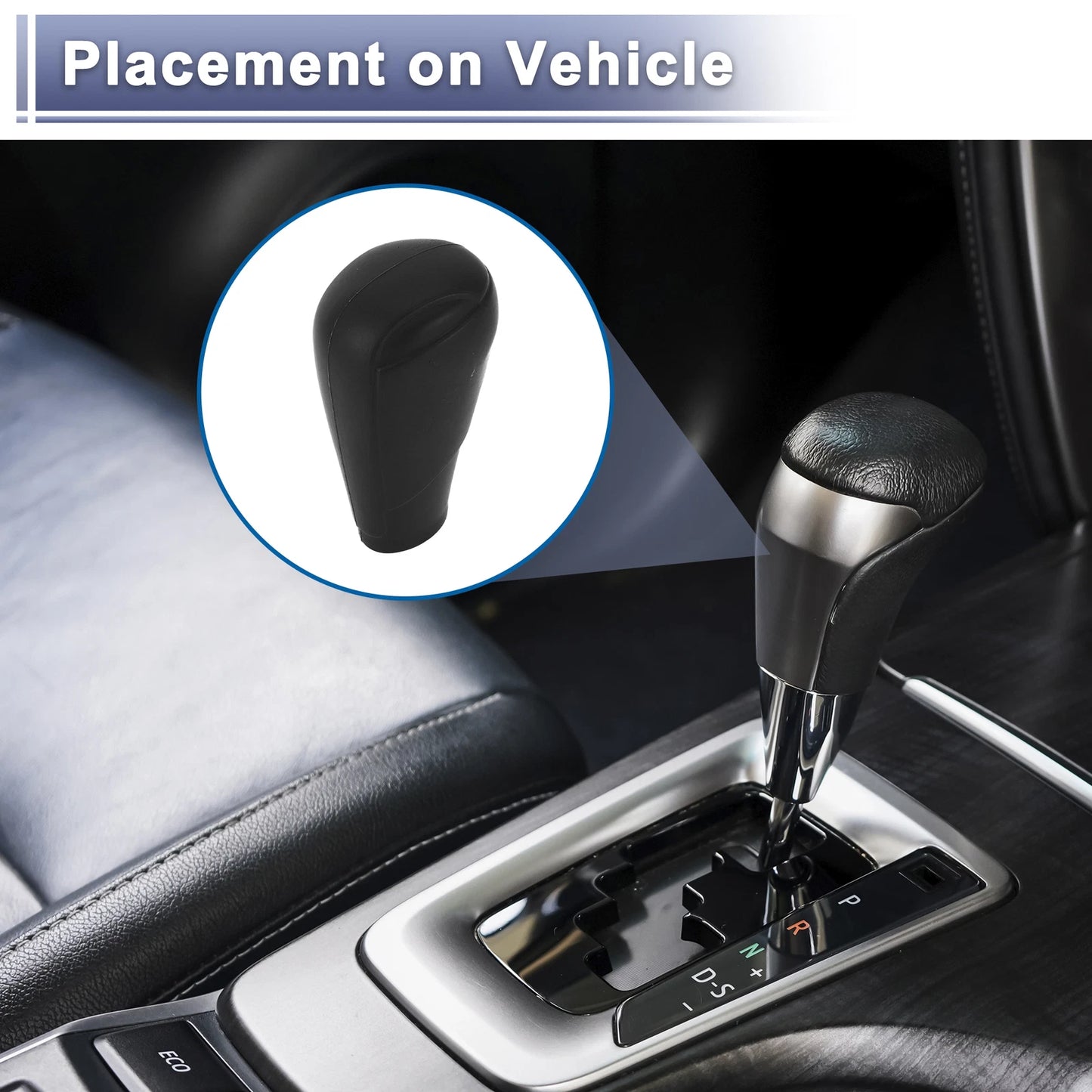 1 Pc Automatic Gear Shift Knob Cover for Mazda 3 (2014–2019) Black Silicone