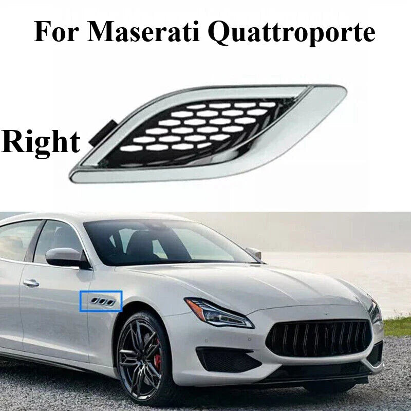 Front Side Fender Air Vent Grill Cover Trim Mesh for Maserati Quattroporte