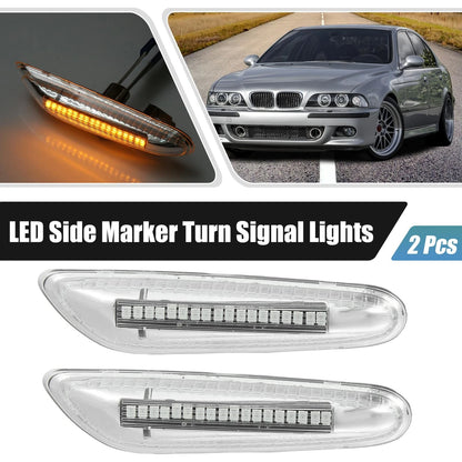2X LED Side Marker Turn Signal Lights Yellow for BMW E46 E60