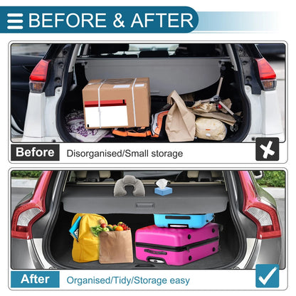 Retractable Cargo Cover for Dodge Durango 2011-2025 Rear Trunk Shelf