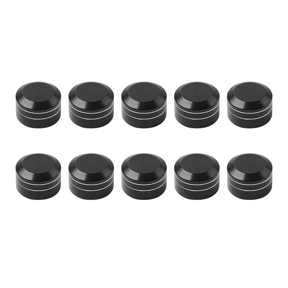 10 x CNC 11mm-14.6mm Engine Bolt Topper Caps for Harley Dyna Softail