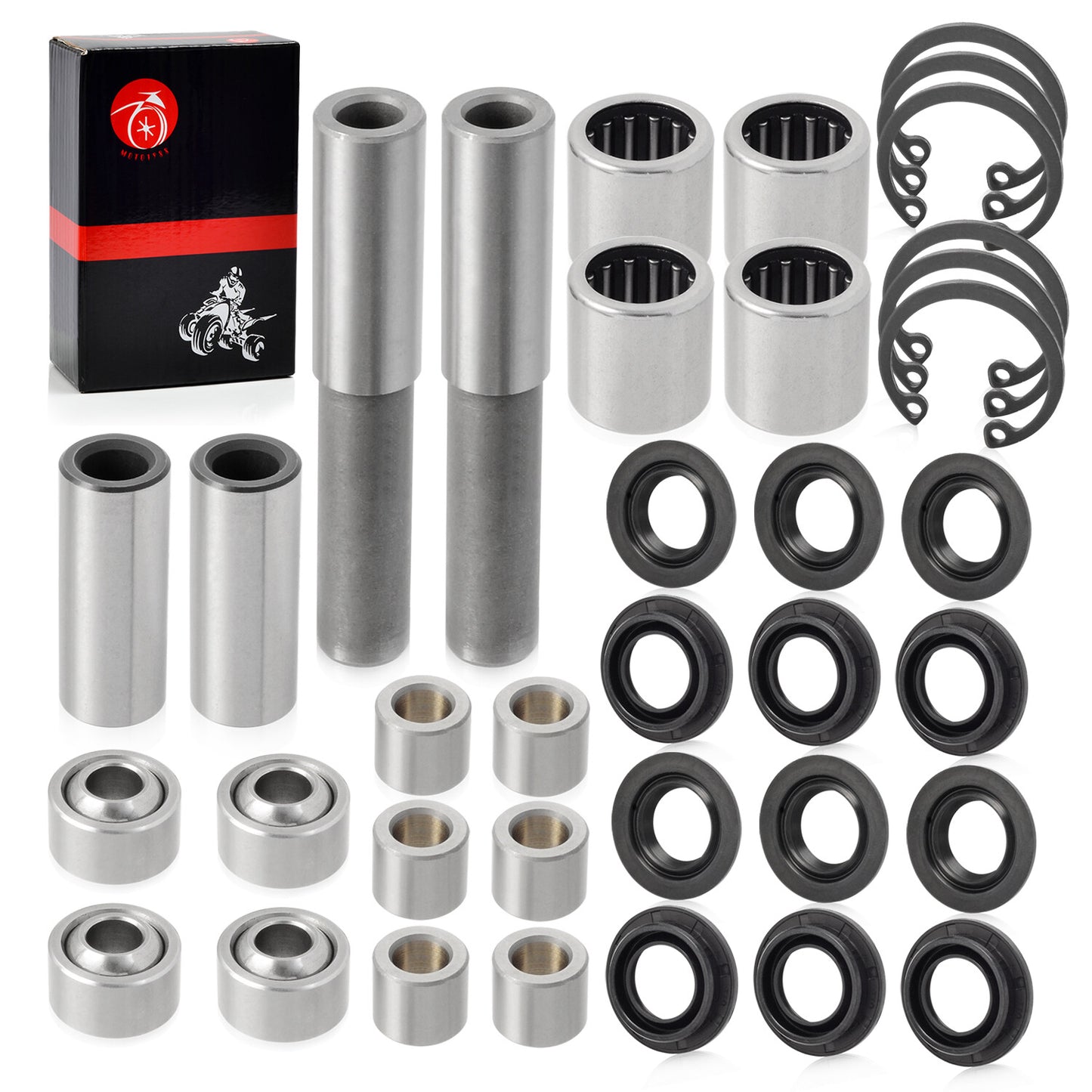 Front Upper Lower Arm Bearing Bushing Seal for Kawasaki Brute Force (2003–2023)