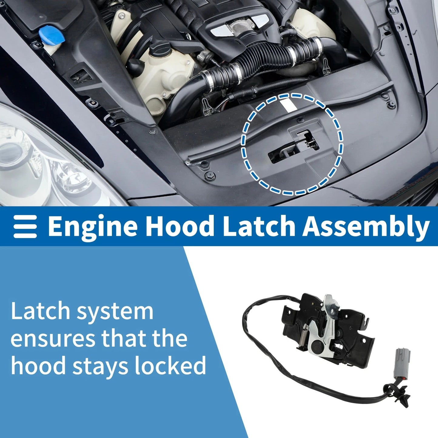 Hood Latch Assembly for Mazda 3 (2010–2011) No.BBM456620A