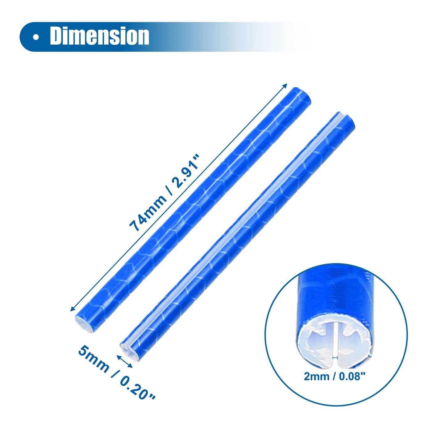 36 Pcs Reflective Bicycle Reflectors for Bike (ABS Blue)