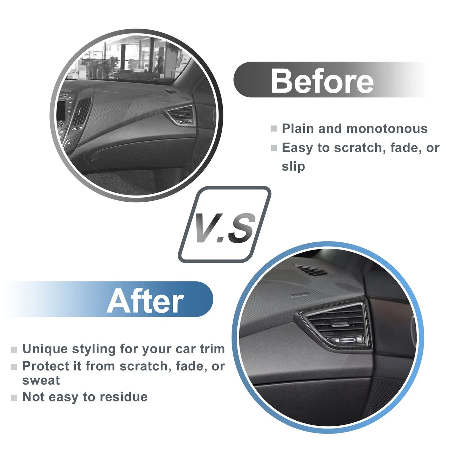 Air Condition Outlet Vent Trim Cover Frame for Hyundai Veloster (2012–2017)