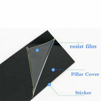 Pillar Posts Window Trim 6x for CHEVY Silverado GMC Sierra 1500 (2019–2022)