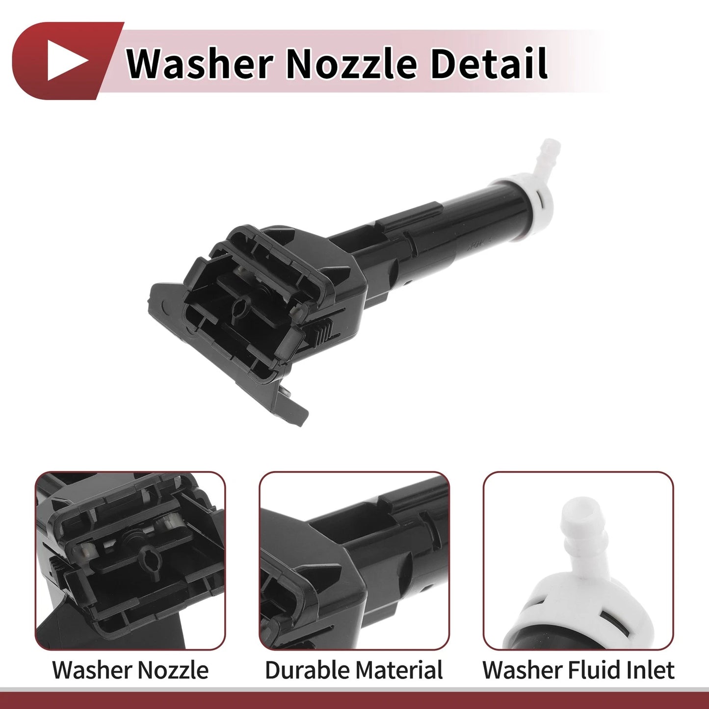 Front Driver Side Headlight Washer Nozzle for Mitsubishi Outlander (2014–2021) No. 8264A193