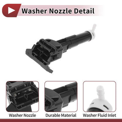 Front Driver Side Headlight Washer Nozzle for Mitsubishi Outlander (2014–2021) No. 8264A193