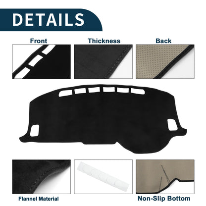 Dashboard Cover Mat for Nissan Dayz B40 Series (2014–2020) Black