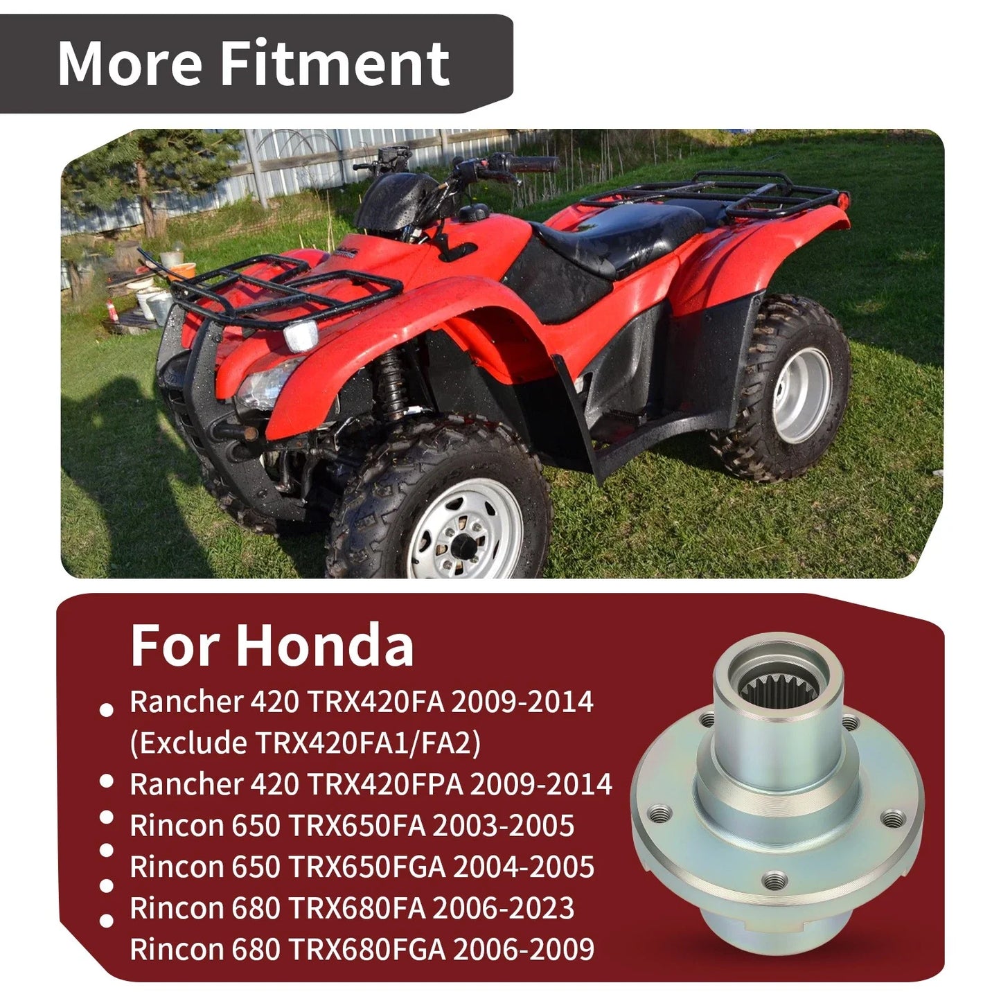 Rear Differential Pinion Joint for Honda Rincon 680 TRX680FA (2006–2023)