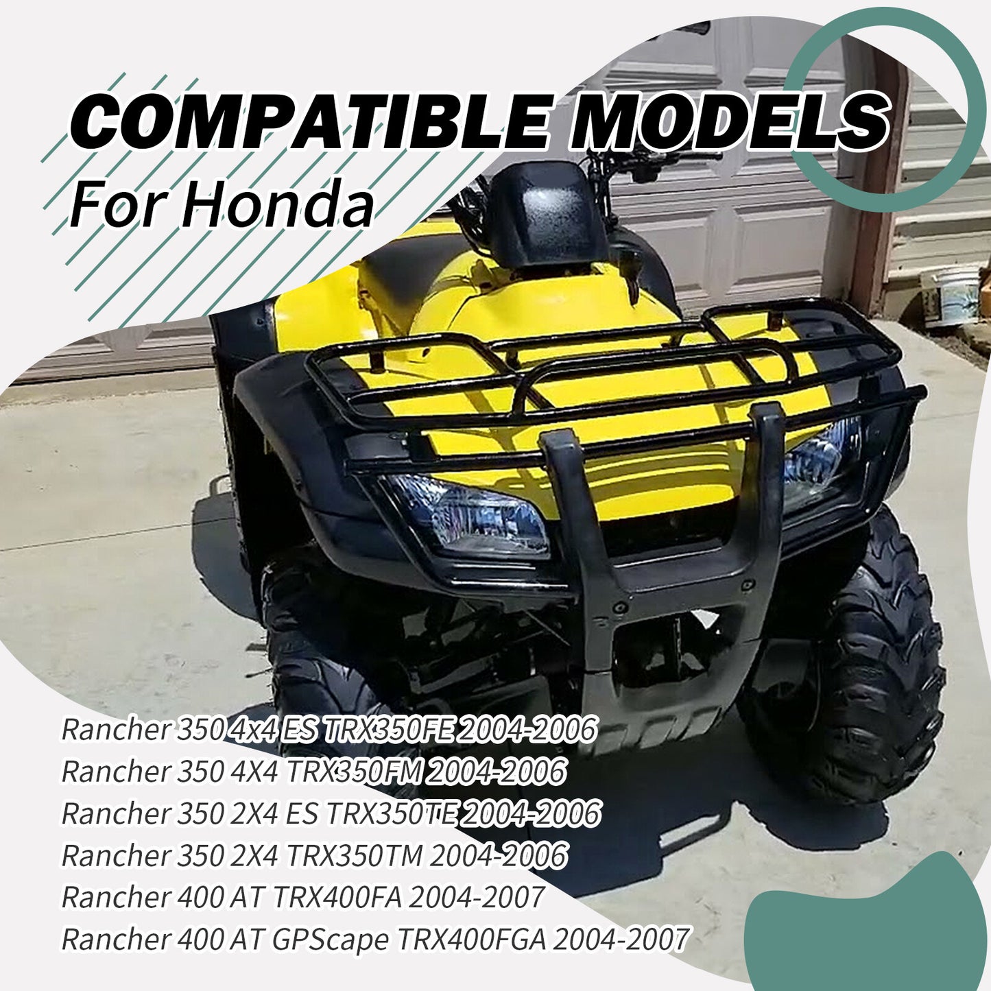 Front Bumper Cover for Honda Rancher 2x4 4x4 (2004–2007)